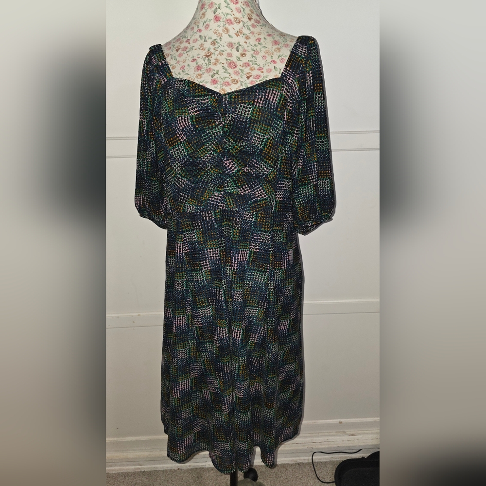CAbi Multicolor Midi Dress